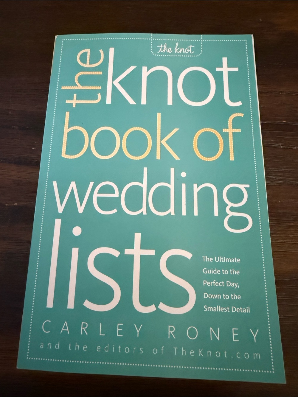 The Knot: Book of Wedding Lists - Teal Cover